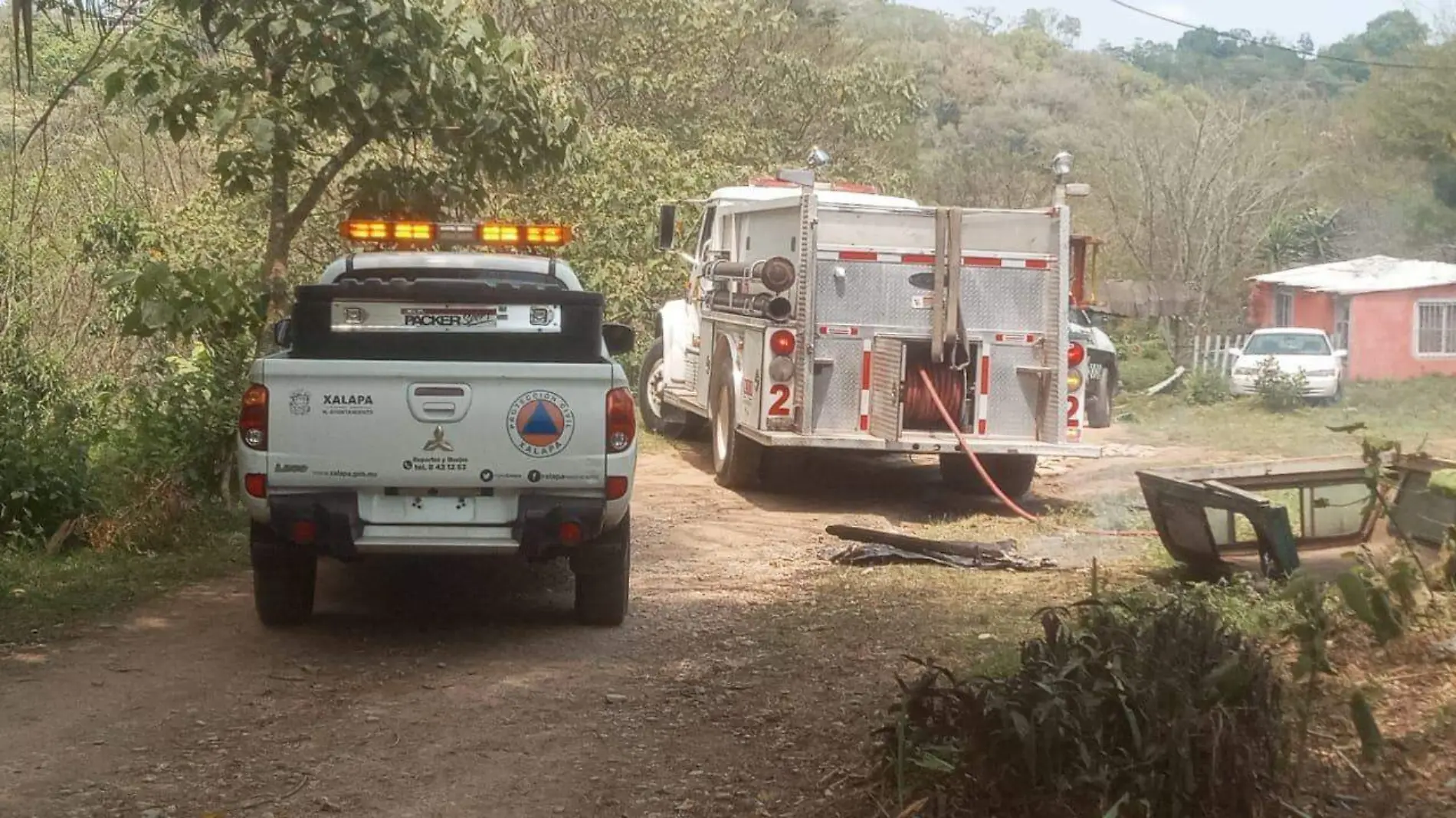 Incendio en galera de colonia de Xalapa